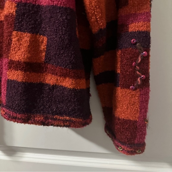 Design Options Phillip & Jane Gordon Pink Embellished Cardigan Women’s Sz Large - Picture 14 of 16